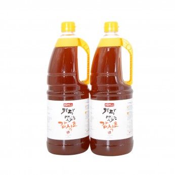 지금먹을때 가장 맛있는 감식초 [천연발효식초] 1.8ℓ × 2병