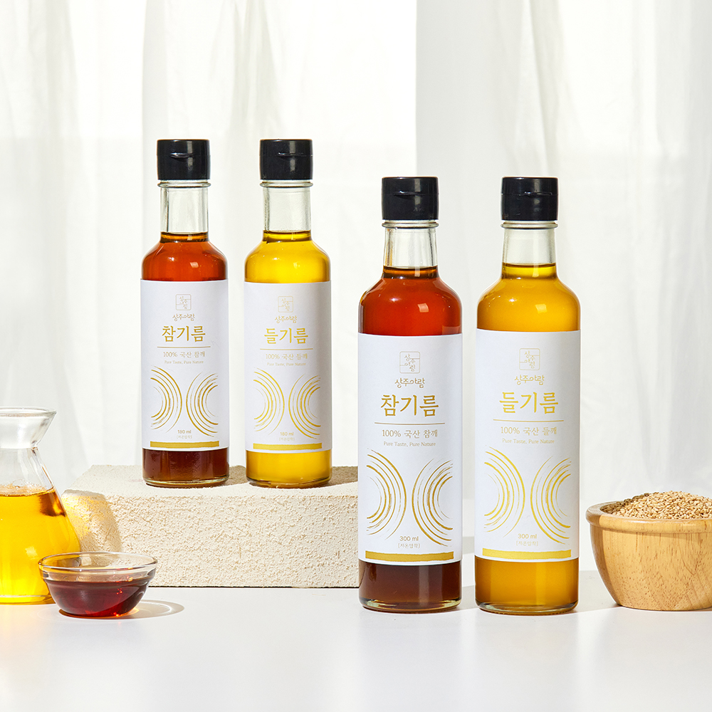 국산 저온압착 참기름 300ml