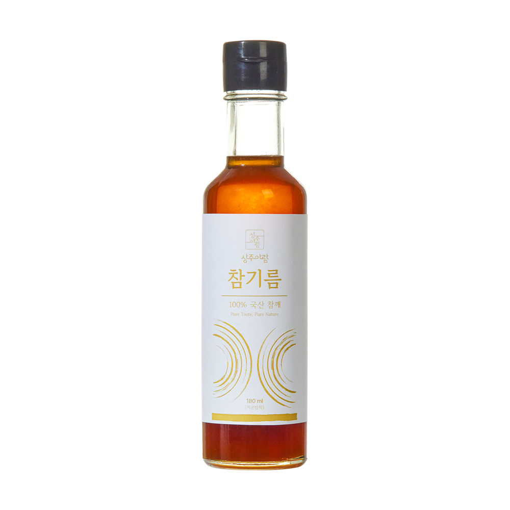 국산 저온압착 참기름 180ml