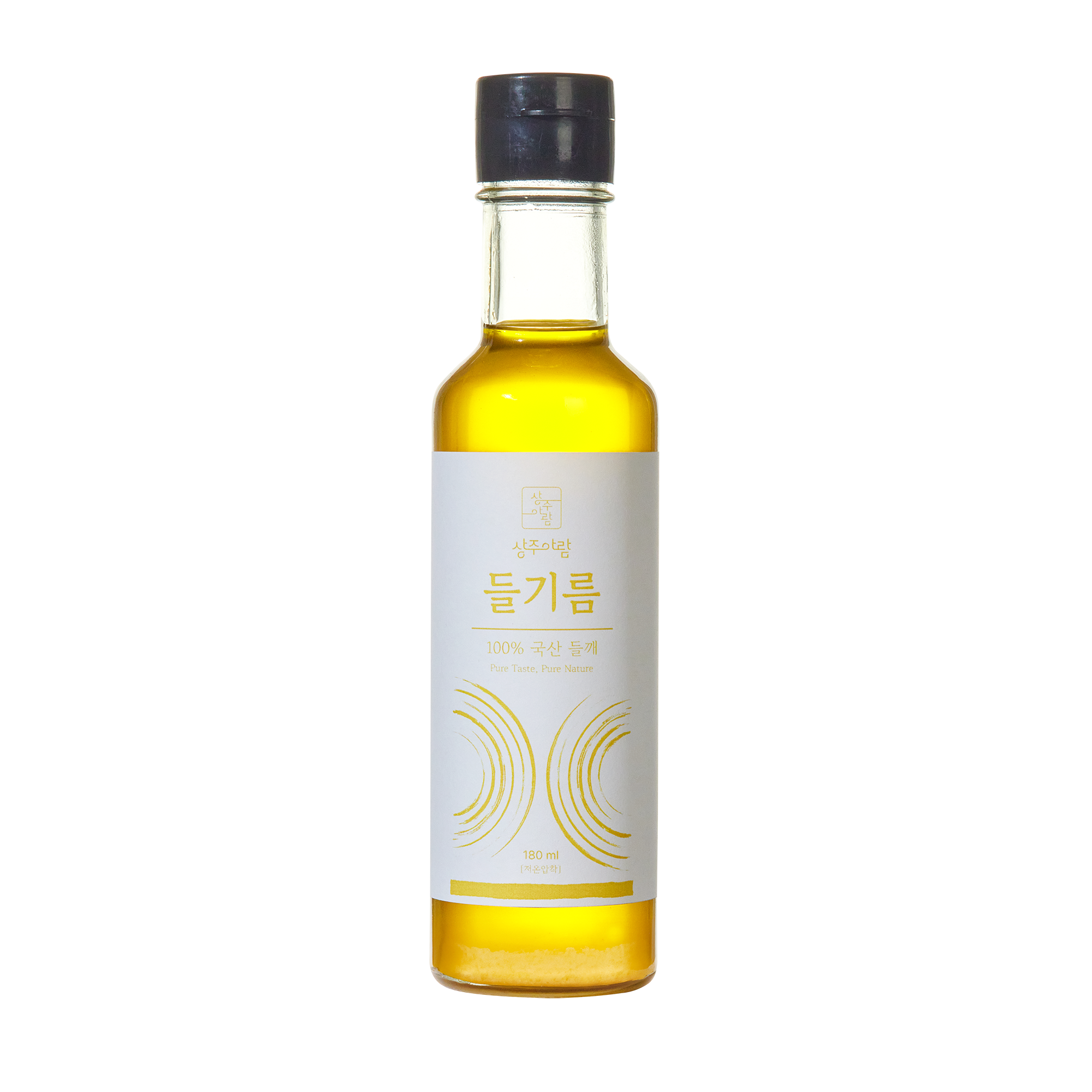 국산 저온압착 들기름 180ml
